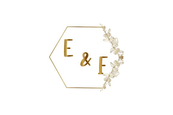E & F Initial Monogram Wedding: A Designer's Take on This Classic Monogram