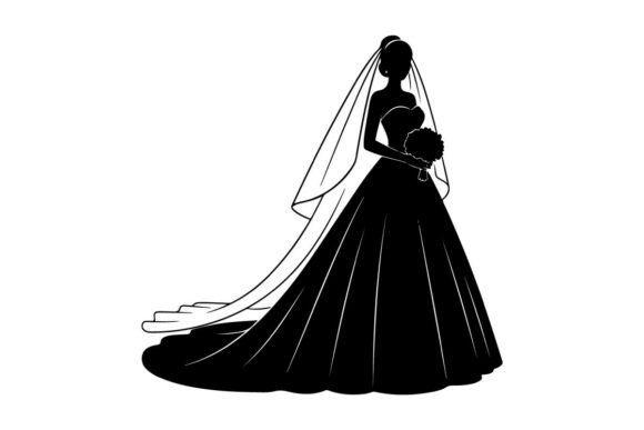 Elegant Bride in Wedding Gown Holding Bo: A Designer's Guide
