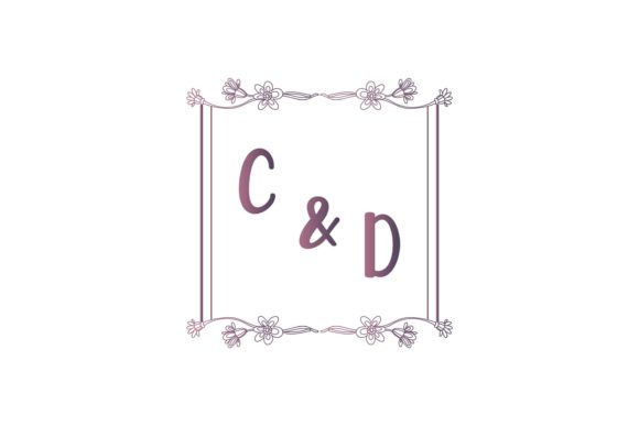 Elegant Wedding Initials: Using C & D Monogram Designs