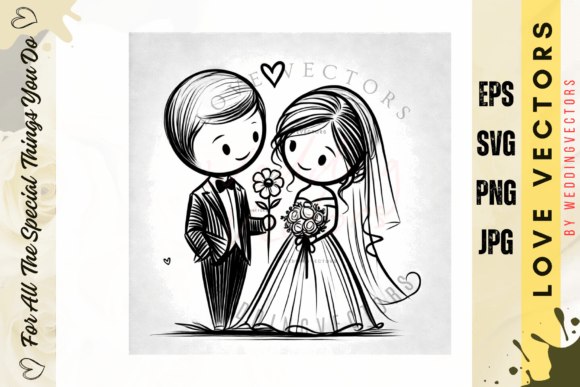 Elegant Wedding Vectors: Designing with the C725 Collection