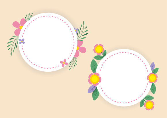 Elevate Your Designs with a Flower Spring Wedding Template Frame