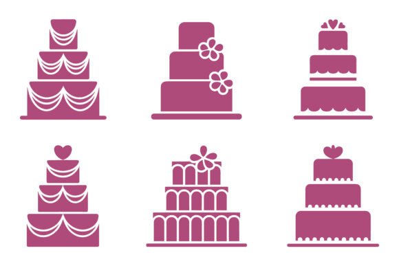 Fancy Wedding Cake Set Vector Design: A Baker’s Dozen of Delight