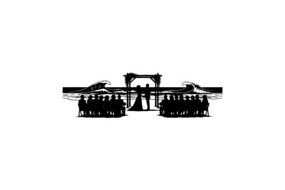 Wedding Ceremony at Beach Arch, Guests W: A Versatile Display Typeface