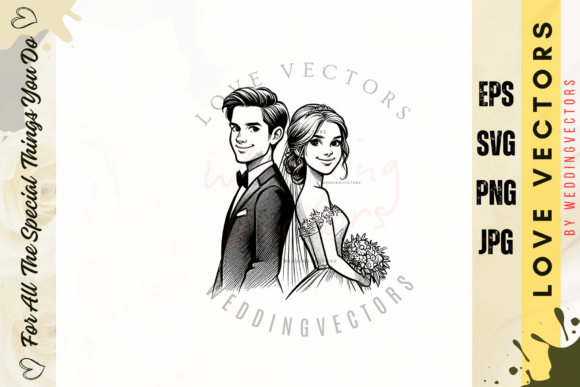 Wedding Couple and Love Vectors - C5000: A Designer's Guide to Romantic Branding