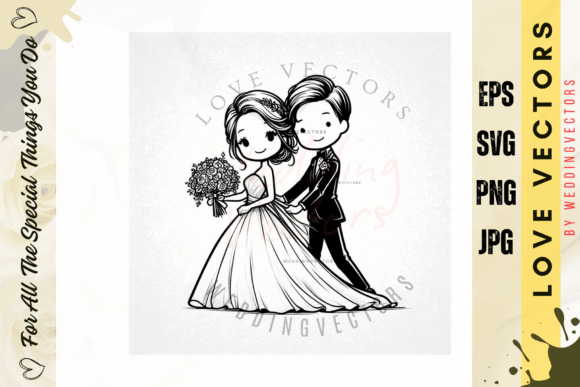 Wedding Couple and Love Vectors - C5005: A Designer's Guide