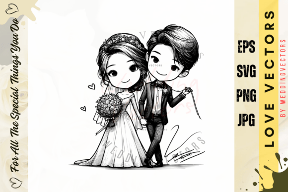 Wedding Couple and Love Vectors - C5009: A Designer's Guide