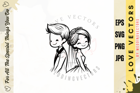 Wedding Couple and Love Vectors - C5012: A Designer's Guide