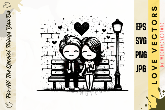 Wedding Couple and Love Vectors - C700: Crafting Visual Romance